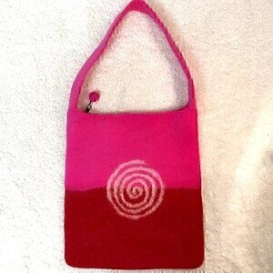 Nota Bene Handcrafted Natural Wool Shoulder Bag